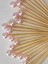 100 Adet Pembe Incili Kürdan - Kız Bebek Incili Mevlid Kürdanı 6 cm - Inci 8 mm - Baby Shower Kürdan 1