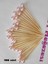100 Adet Pembe Incili Kürdan - Kız Bebek Incili Mevlid Kürdanı 6 cm - Inci 8 mm - Baby Shower Kürdan 2