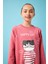 Happy Cat Baskı Detaylı Taytlı Kız Çocuk Takım Gül Kurusu 3