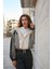 Kadın Lilian Haki Kapüşonlu Fermuarlı Paraşüt Sweatshirt 1