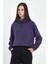 Kadın Norah Mor Yakası Detaylı Regular Fit Sweatshirt 2