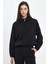 Kadın Norah Siyah Yakası Detaylı Regular Fit Sweatshirt 1