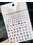 ME096YIN Yeni Roman 26 Ingilizce Alfabe Numarası 3D Kendinden Yapışkanlı Nail Art Çıkartma Kelime Küçük Harf Tırnak Dövmeler Süslü Çıkartmalar (Yurt Dışından) 1