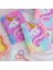 01 Karikatür Sevimli Unicorn Dizüstü Öğrenci Okul Ofis Peluş El Kitabı Günlüğü Kitap Kilitli Okul Eskiz Defteri Kırtasiye Hediye (Yurt Dışından) 2