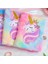 01 Karikatür Sevimli Unicorn Dizüstü Öğrenci Okul Ofis Peluş El Kitabı Günlüğü Kitap Kilitli Okul Eskiz Defteri Kırtasiye Hediye (Yurt Dışından) 4