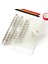 Şeffaf Kapak A5 2023 40 Sayfa Kawaii A5 A6 Gevşek Yaprak Defter Kağıdı Dolum Spiral Bağlayıcı Dizin Iç Sayfalarnokta Izgara Çizgi Planlayıcı Gündem (Yurt Dışından) 1
