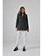 Siyah Premium Oversize Dokuma Blazer Ceket 2