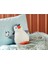 Little Penguin Sevimli Penguen Polyester Bebek Dekoratif Kırlent Uyku ve Oyun Arkadaşı 30X25 Gri 1