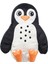 Blavıngad Penguen Minder Yumuşak Oyuncak Uyku ve Oyun Arkadaşı Siyah-Beyaz, 40X35 cm 1