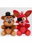 Fnaf Freddy ve Foxy 2 Li Peluş Yumuşak Oyuncak Five Night Uyku ve Oyun Arkadaşı 25 cm 4