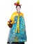 Geyşa Heykelcik 12 "ayakta Hanbok Minyatür Figürleri Sarı Şil (Yurt Dışından) 5