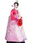 Geyşa Heykelcik 12 "ayakta Hanbok Minyatür Figürleri (Yurt Dışından) 3