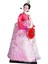 Geyşa Heykelcik 12 "ayakta Hanbok Minyatür Figürleri (Yurt Dışından) 5