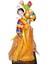 Geyşa Heykelcik 12 "ayakta Hanbok Minyatür Figürleri ve Turuncu (Yurt Dışından) 3