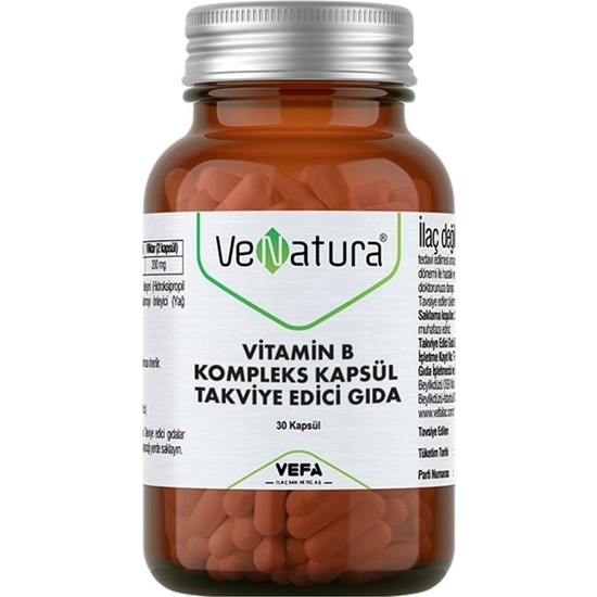 Venatura Vitamin B Kompleks 30 Kapsül Fiyatı - Taksit Seçenekleri