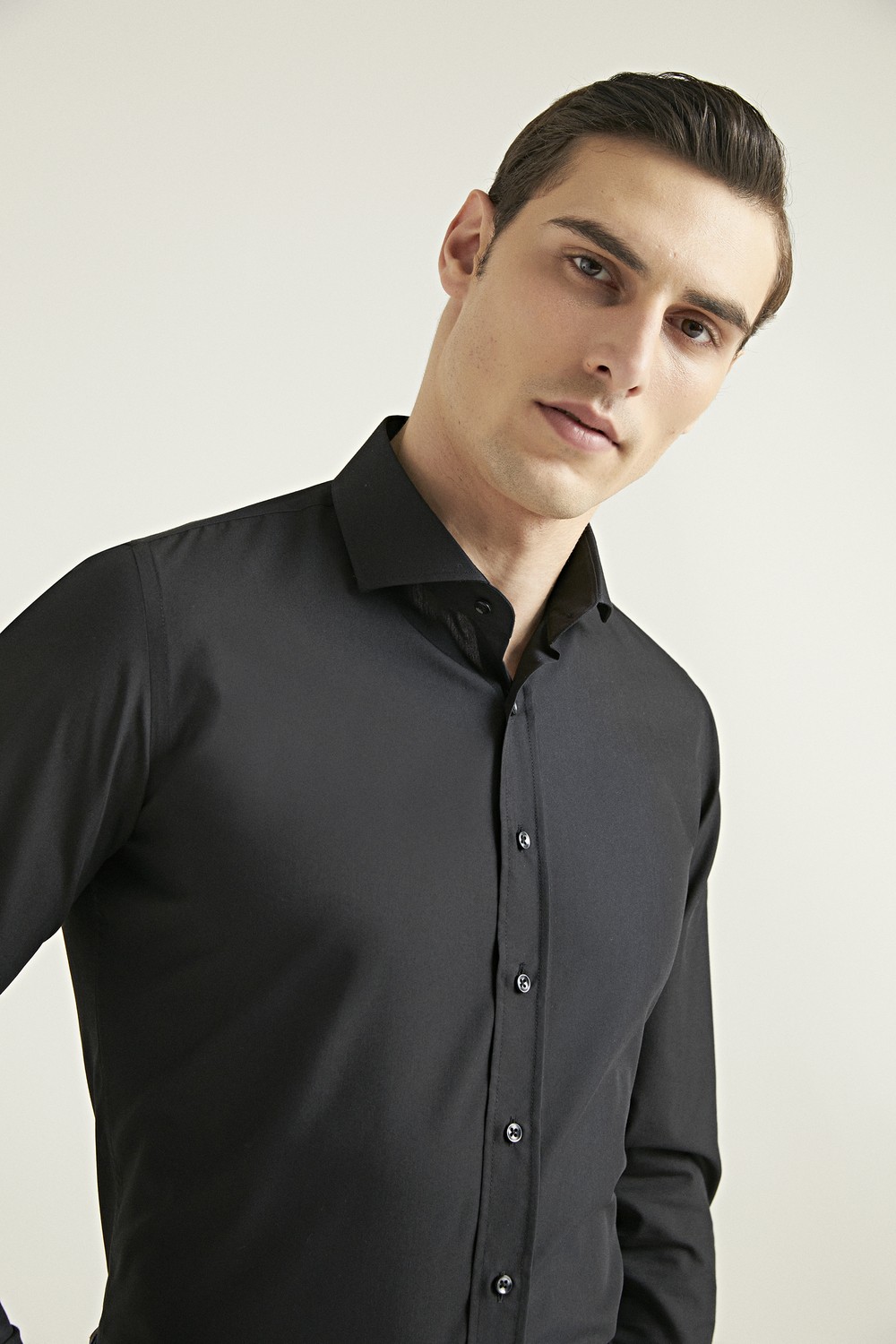 D'S Damat Slim Fit Beyaz Düz Nano Care Gömlek Uzun Kol Klasik Stil 5HF02ORTSG01 görsel 6