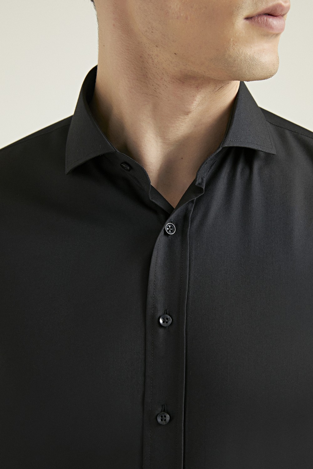 D'S Damat Slim Fit Beyaz Düz Nano Care Gömlek Uzun Kol Klasik Stil 5HF02ORTSG01 görsel 7