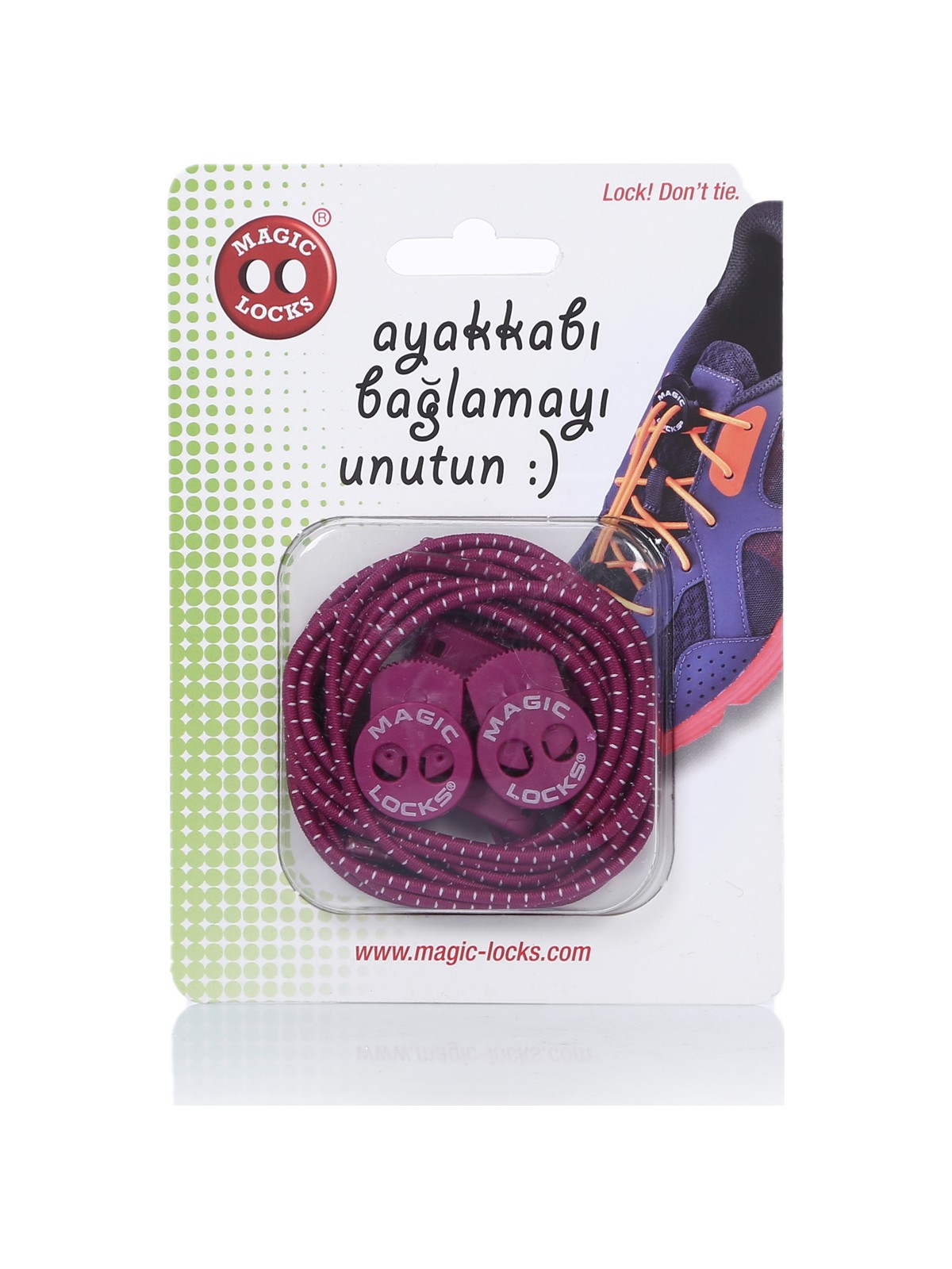 Magic Locks Akıllı Bağcık Yuvarlak- SIYAH-6A1 - Görsel 3