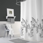 Evdy Banyo Duş Perdesi Evdy 3389 Funda Çift Kanat 2X100X200CM
