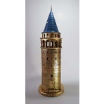 Hediye Seviyorum Galata Kulesi Biblo Altın Büyük 41CM