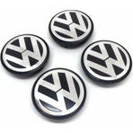 Özdemir Aksesuar Volkswagen Metal Geçme Jant Göbeği Siyah 4'lü 55/65MM Dayanıklı Malzeme-3B7601171