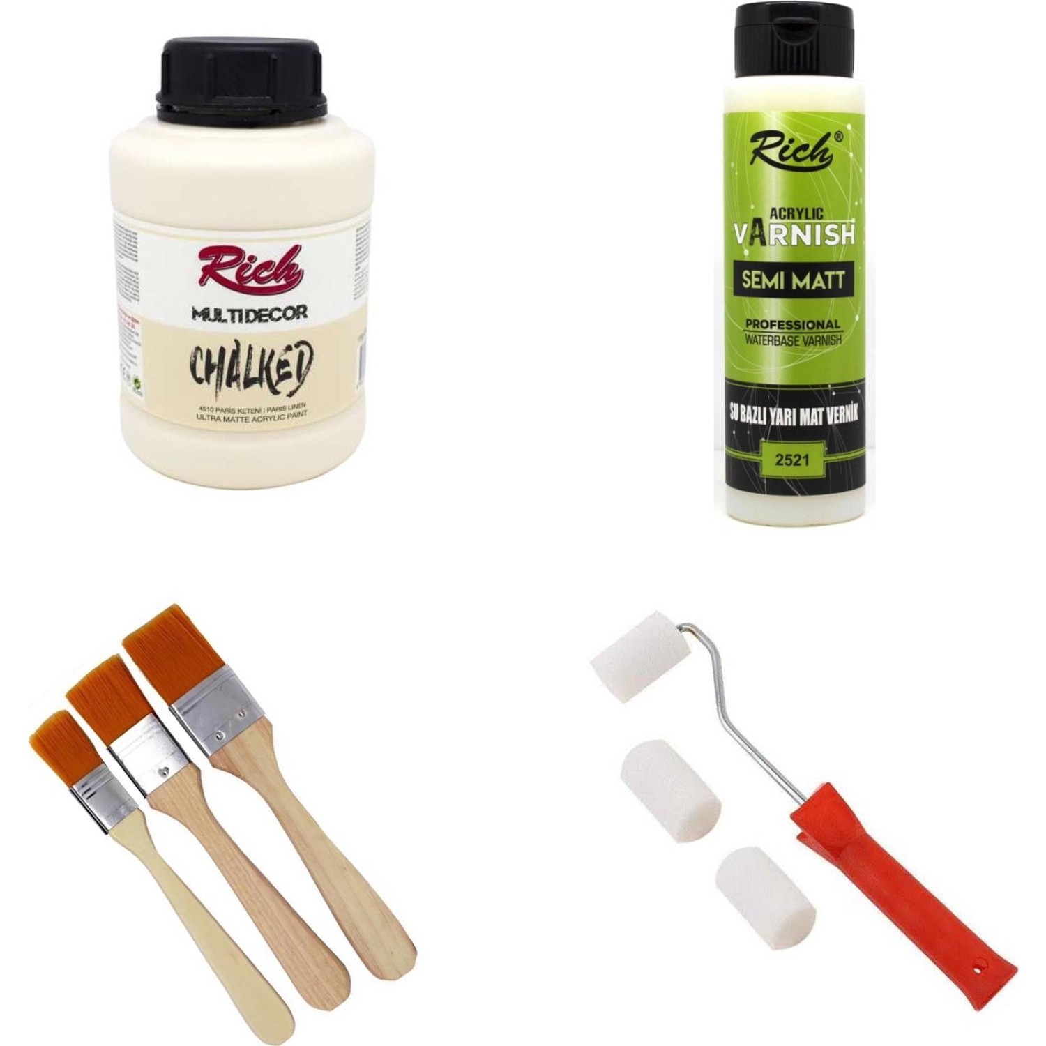 Ümraniye Hobi Sanat Rich Chalked Akrilik Boya Seti 1750 gr Fiyatı