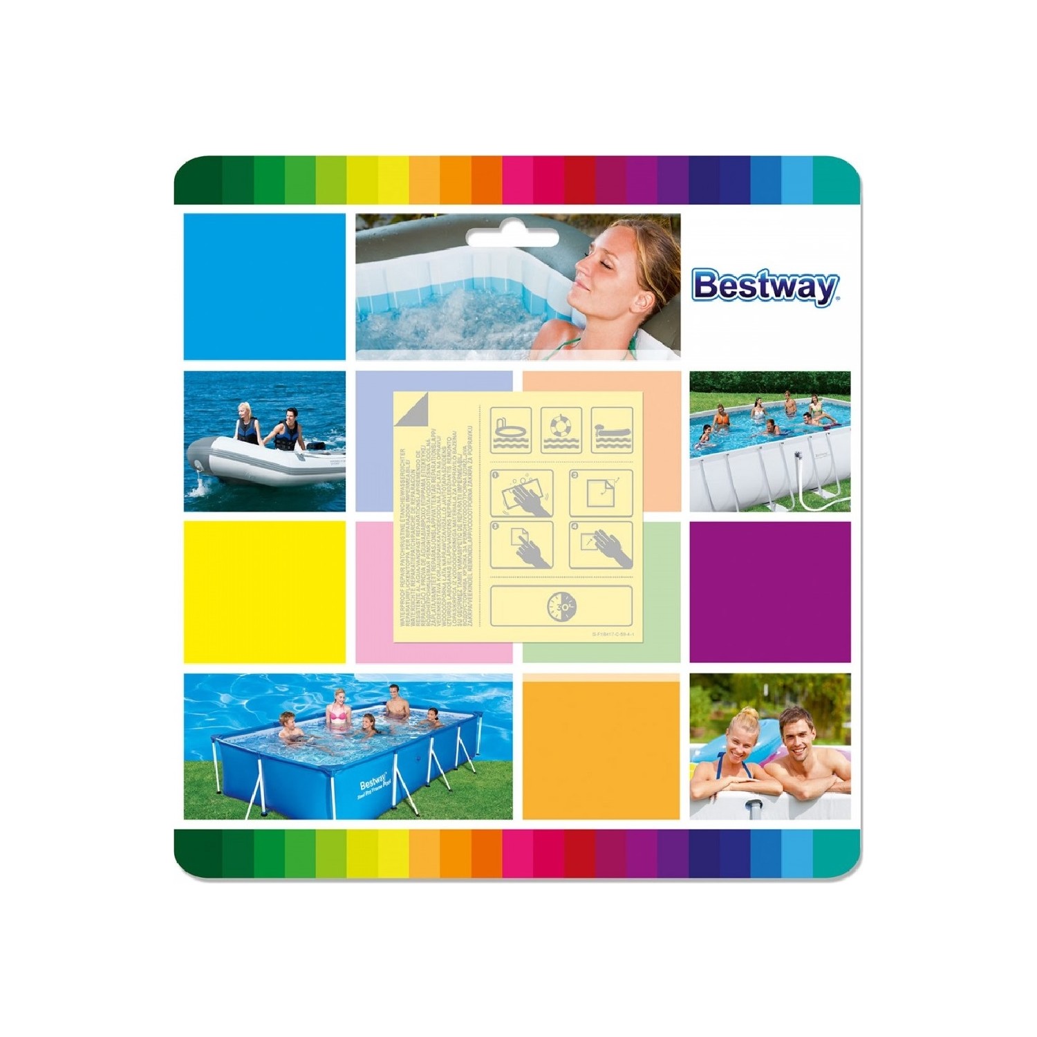 Bestway 10pcs Bestway Heavy Duty Repair Patches For Swimming Pool&Spa 