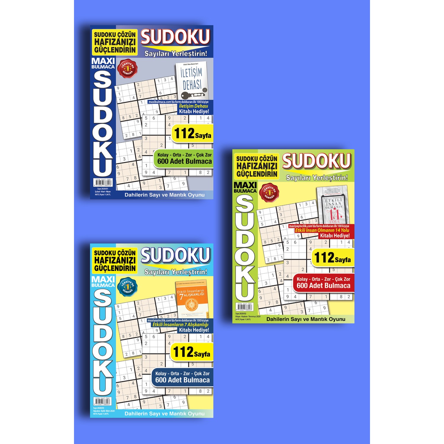 MAX Bulmaca Sudoku Set 5 Kitap 1 800 Adet Sudoku Kitab Ve Fiyat 
