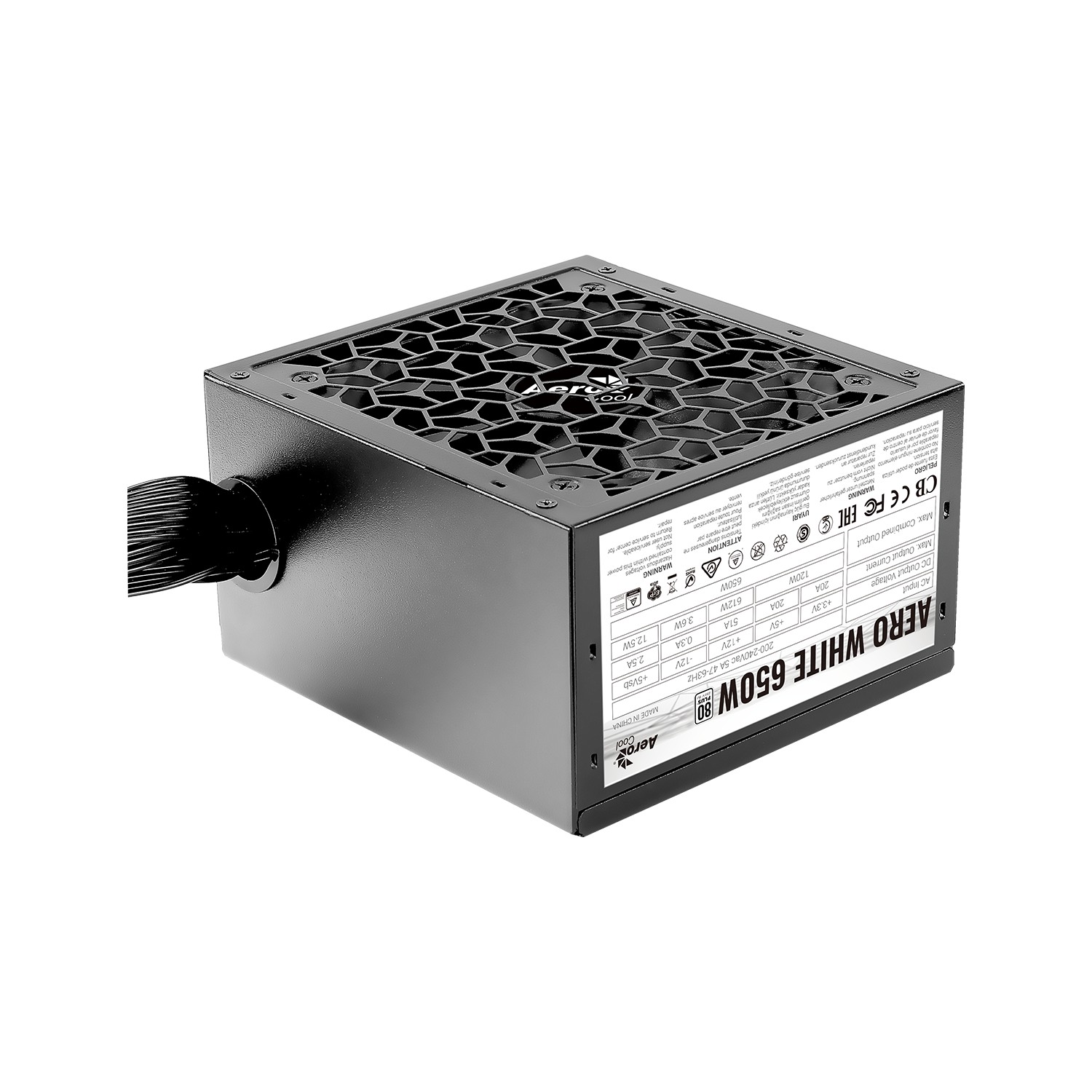 Aerocool Aero White 650W 80+ Güç Kaynağı (AE-AEROW650) Fiyatı