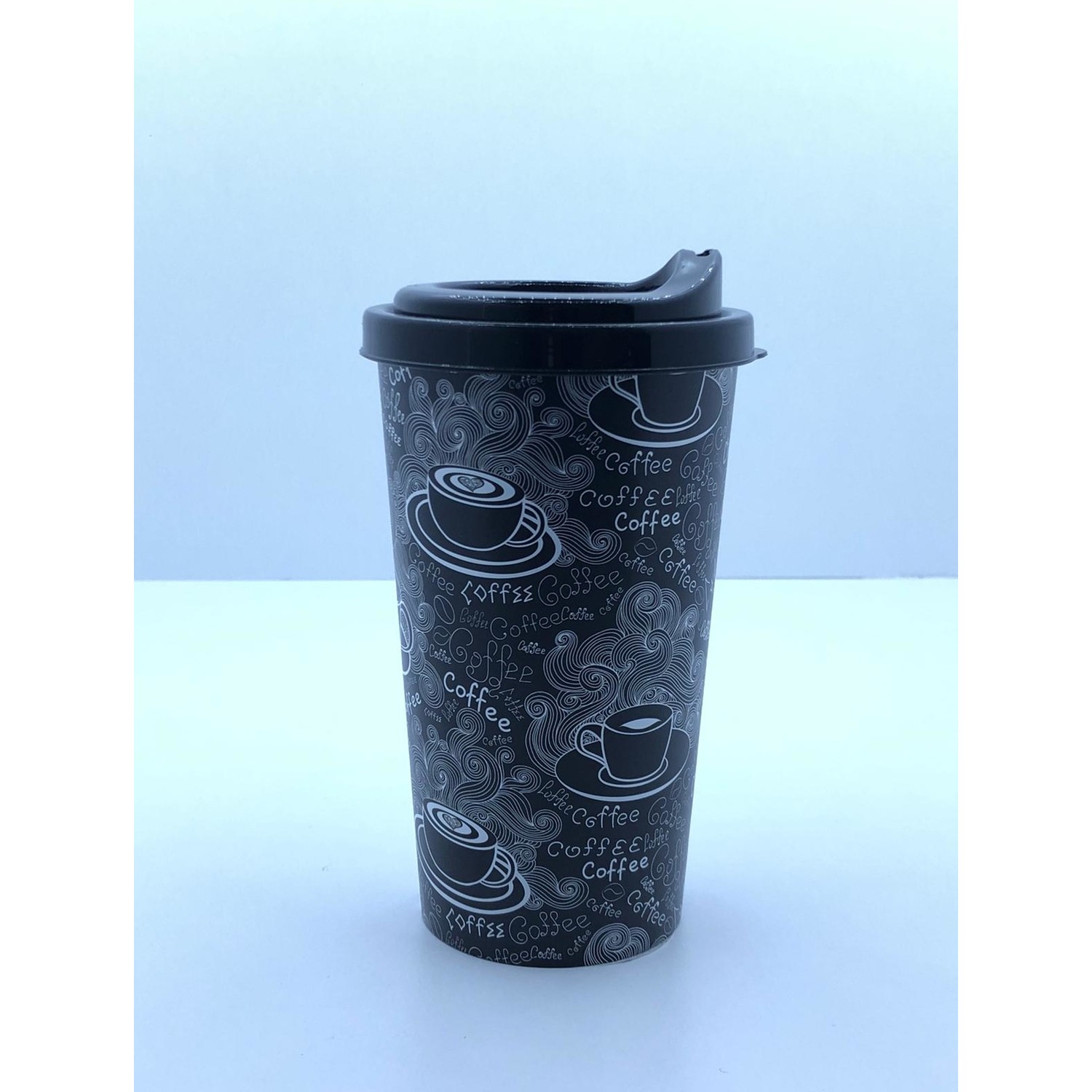 Büyük Boy Desenli Plastik Kahve Bardağı 650 ml Fiyatı