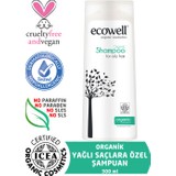 Ecowell Yağlı Saçlar İçin Organik Şampuan 300 Ml