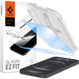 Spigen Apple iPhone 12 / iPhone 12 Pro Cam Ekran Koruyucu Kolay Kurulum GLAS.tR EZ Fit AntiBlue HD (2 Adet) - AGL01804
