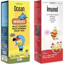 Imunol Şurup 150 ml & Ocean Multivitamin Multimineral Balık Yağı Şurup 150 ml