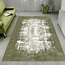 Modanoiva Kaymaz Dot Taban Yıkanabilir Dijital  Baskı Gölgeli Mat Eskitme Desenli Salon Halısı 80 x 120