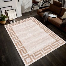 Modanoiva Kaymaz Dot Taban Yıkanabilir  Dijital Baskı Vektörel Pudra Desenli Salon Halısı 80 x 100