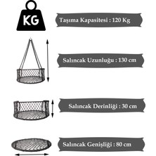 Altınoluk Hamak Püsküllü 80'lik Minderli Davul Salıncak