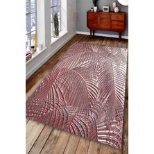Modanoiva Kaymaz Dot Taban Yıkanabilir Dijital Baskı Kabartma Efektli Ağaçlar Salon Halısı 80 x 100