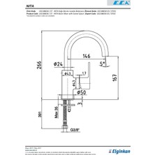 E.C.A  Nita Kuğu Borulu Lavabo BATARYASI102188036