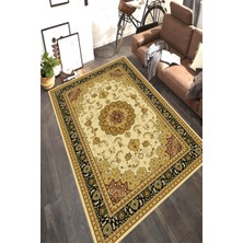 Modanoiva Kaymaz Dot Taban Yıkanabilir  Dijital Baskı Osmanlı Payitaht Desenli Salon Halısı 80 x 100
