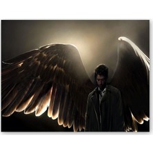 Caka Tablo Ahşap Tablo Supernatural Melek Kanatları