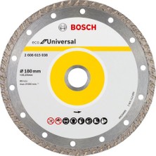 Bosch - Ekonomik Seri 9+1 Genel Yapı Malzemeleri Için Elmas Kesme Diski 180 mm Turbo