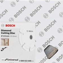 Bosch - Ekonomik Seri 9+1 Genel Yapı Malzemeleri Için Elmas Kesme Diski 115 mm