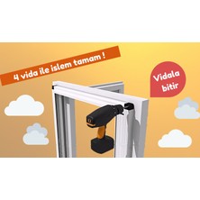 Pileli Pilise Akordiyon Kayar SİNEKLİK(0-65CM x 0-125CM)