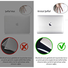 MacBook Air Kılıf HardCase A1932 A2179 A2337 ile Uyumlu Kristal Koruyucu Kılıf Parmakizi Bırakmaz