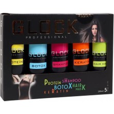 Glock 5+5 Protin Saç Bakım Seti Keratin 5x 200 ml