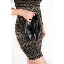 Gondol Hakiki Deri  Orta  Boy Topuk -Vdt.23