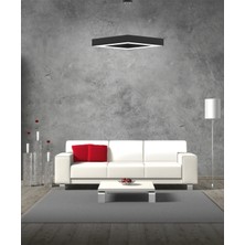 Hegza Lighting Rombo (Siyah Kasa) Ledli Modern Avize