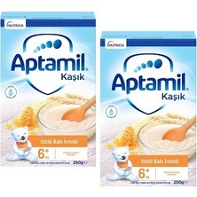 Aptamil Sütlü Ballı Irmikli Tahıl Bazlı Kaşık Maması 250 gr x 2 Adet
