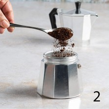 Weather Forecast Aliminyum Ocak Üstü 300ML 6 Cup Fincan Moka Pot Espresso CIN301-6