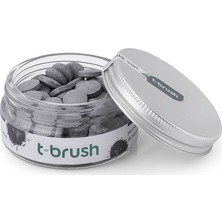 T-Brush Activated Charcoal Diş Macunu Tableti-Florürsüz